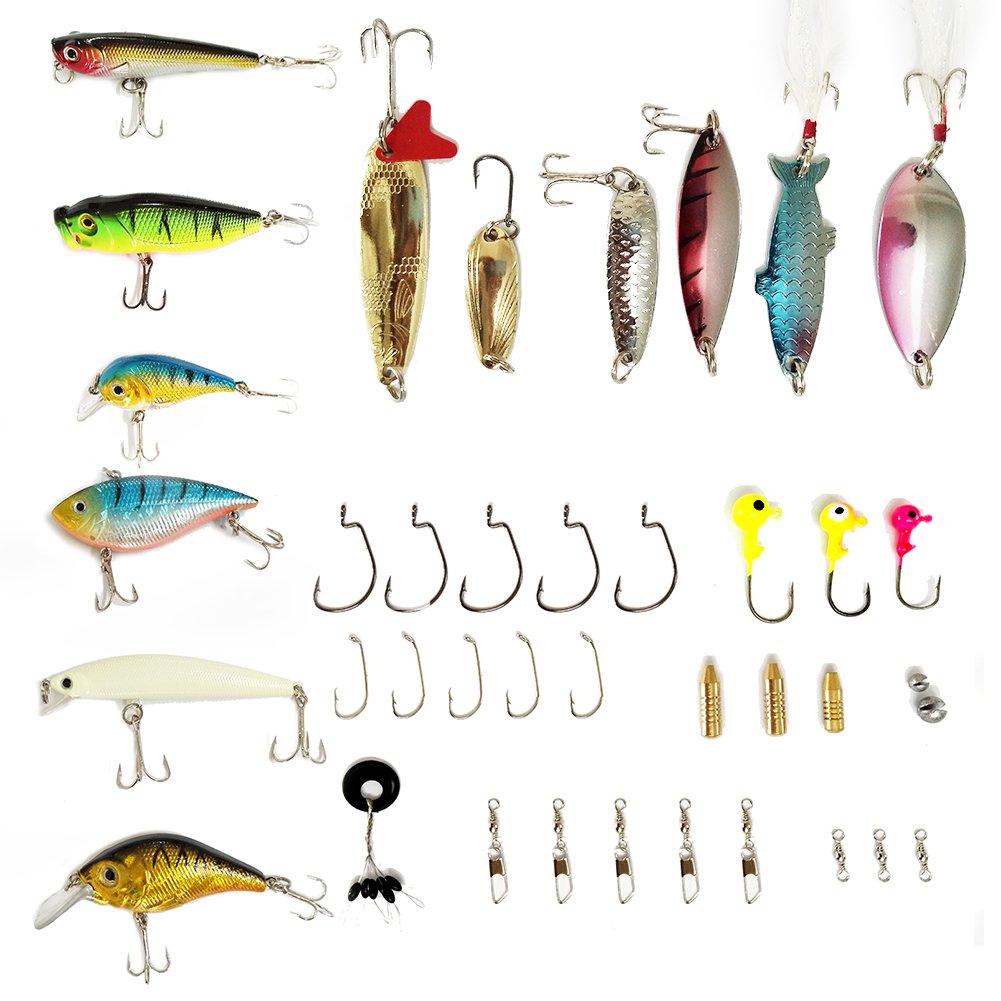 人気ブランドを タックルボックス 101 釣りルアー設定キット混合ロットincluding Crankbaits Spinnerbaits スプーン ルアー Popper B07h9sqthp Pcs Set Minnow ハードルアー ソフトルアー Fishing Lure 限定特価 Www Aiq Aiq Com Mx