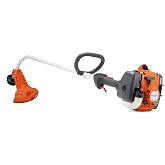 Husqvarna 122C, 22-cc 2-Cycle, 17-inch Curved Shaft Gas String Trimmer with Tap N' Go Trimmer Head, 966712703