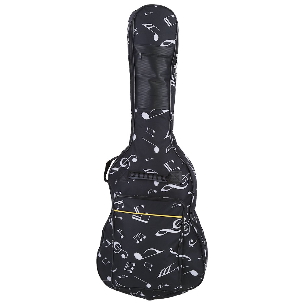 Funda Acolchada Para Guitarra Clásica Y Acústica - Mochila Impermeable Con Bolsillo, Correas Y Protección Total