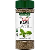 Badia Organic Basil Leaves, 0.75 oz &ndash; Basil for Cooking, Seasoning &amp; Sauces