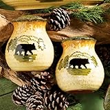 Black Bear Forest Salt & Pepper Set - Lodge Dining Tableware