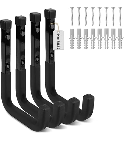 Garage Ladder Storage Whsinlo Heavy Duty Gaage Hooks, Wall
