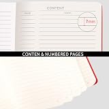 RETTACY A5 Lined Hardback Notebook 2 Pack 376 Pages 100gsm with Dividers view 3