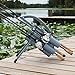 Rod-Runner Fishing Rod Holder | Open for Baitcaster & Offshore Fishing Reels | Gray