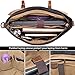 NEWHEY Mens Messenger Bag Waterproof Canvas Leather Computer Laptop Bag 15.6 Inch Briefcase Case Vintage Retro Waxed Canvas Genuine Leather Large Satchel Shoulder Bag College Grey