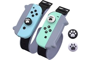 NANANINO Dance Switch Wristband, Wrist Bands for Dance Switch 2024 2023 2022 2021 2020, Adjustable Elastic Straps for Joy-Cons Controller (2 Packs for Kid)