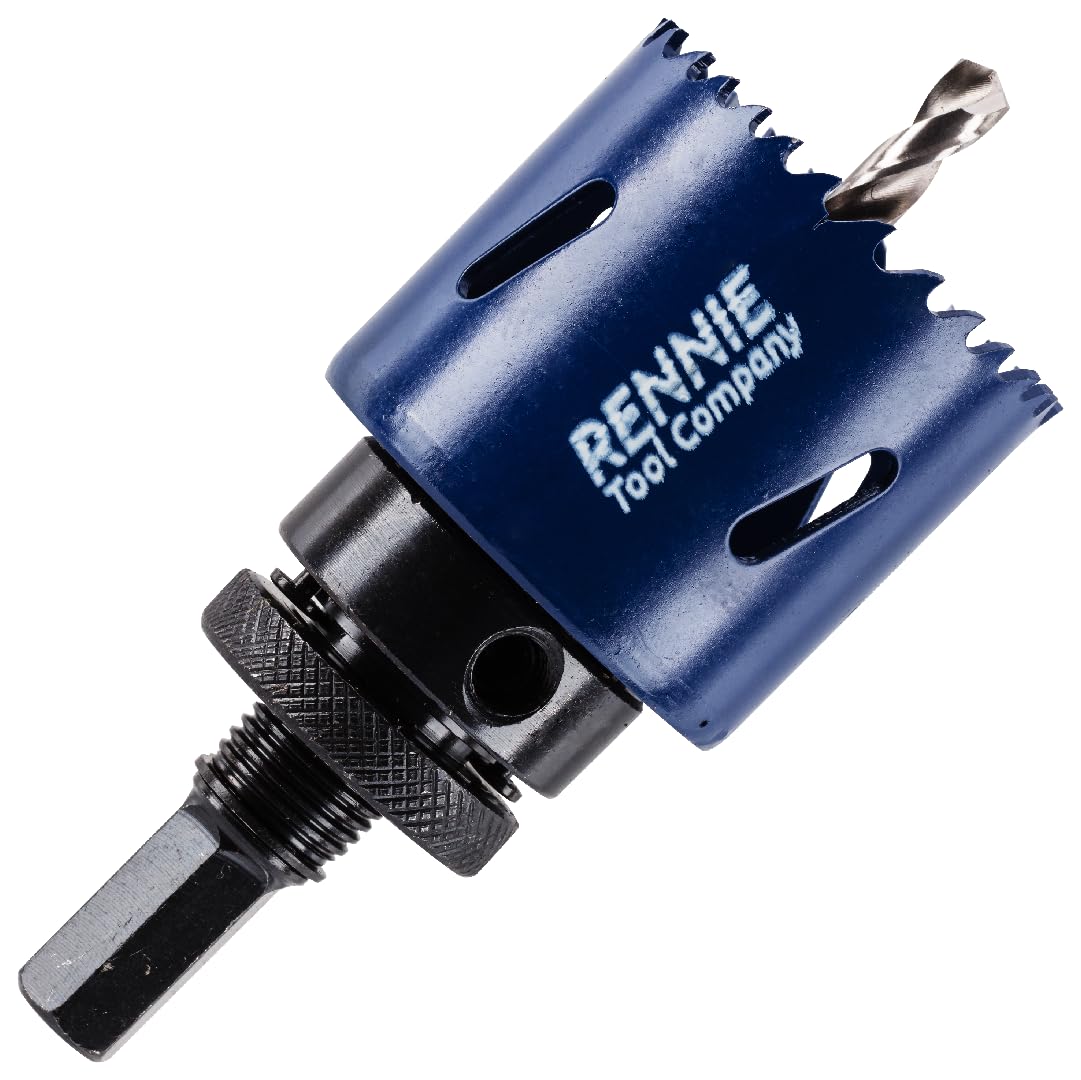 54mm Hole Saw Bi-Metal With Arbor And Pilot Drill For Drilling/Cutting Wood, Plastic, Metal Sheet, Stainless Steel, Pipes, Drywall, Circular Holesaw Set M35 5% Cobalt Bi Metal Hole Cutter