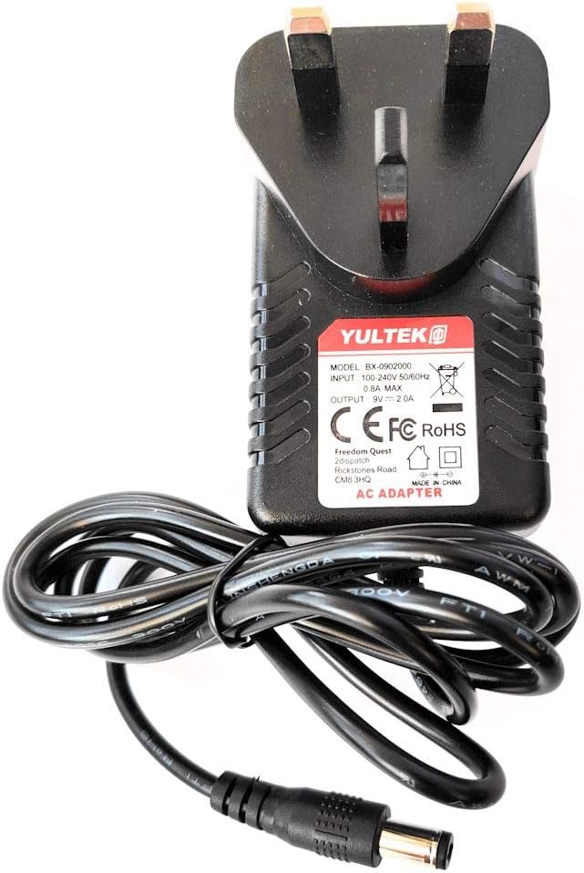 UK 9V 1A AC/DC POWER SUPPLY ADAPTER PLUG COMPATIBLE FOR ALESIS DM LITE DRUM KIT