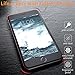 DTTO for iPhone 8 Case, iPhone 7 Case, [Lightening Series] Clear Style Slim Fit Soft Gel TPU Bumper Anti-Scratch Cover Electronic Engraving Apple iPhone 4.7 Inch Case for iPhone 7/8, Bright Red
