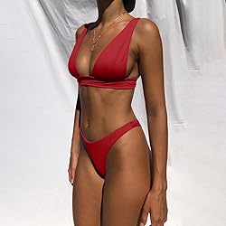 Bathing Suits for Women Deep V Neck Sexy Two Piece