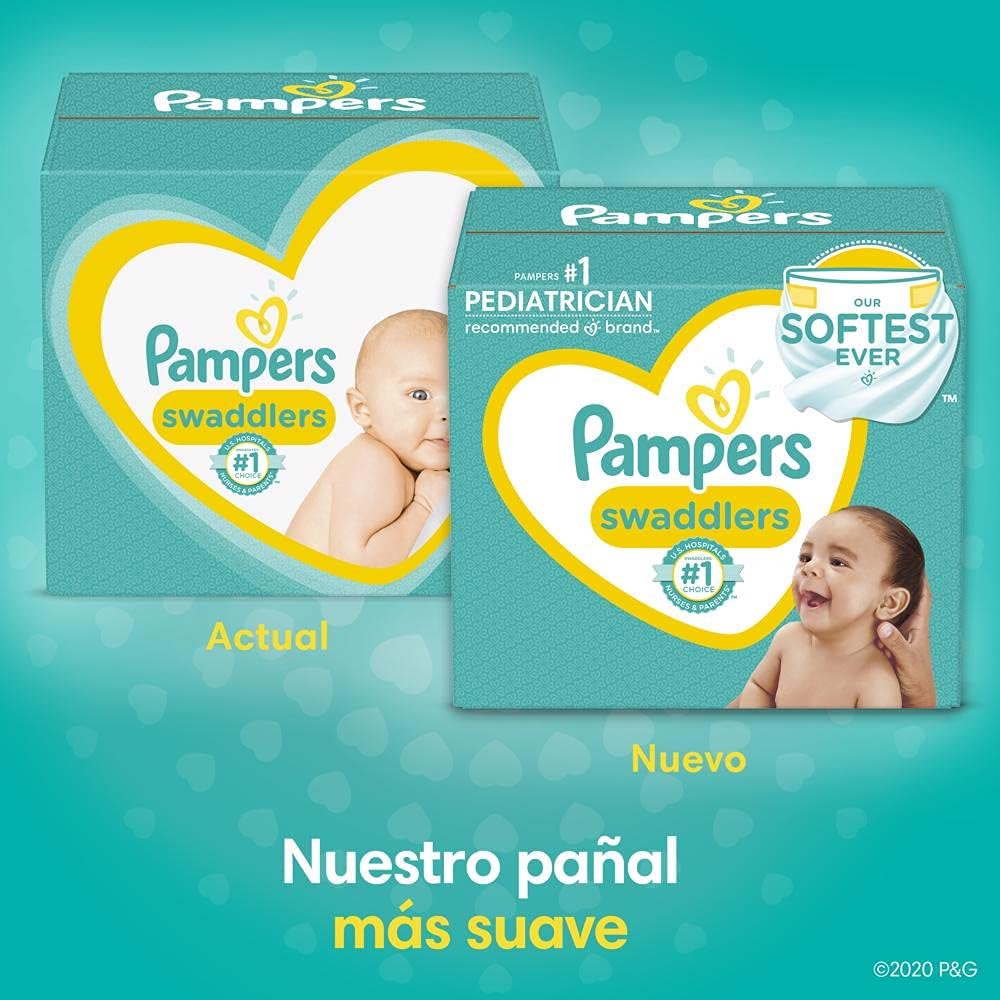 Diapers Size 3, 136 Count - Pampers Swaddlers Disposable Baby Diapers, Enormous Pack (Packaging May Vary): Health & Personal Care