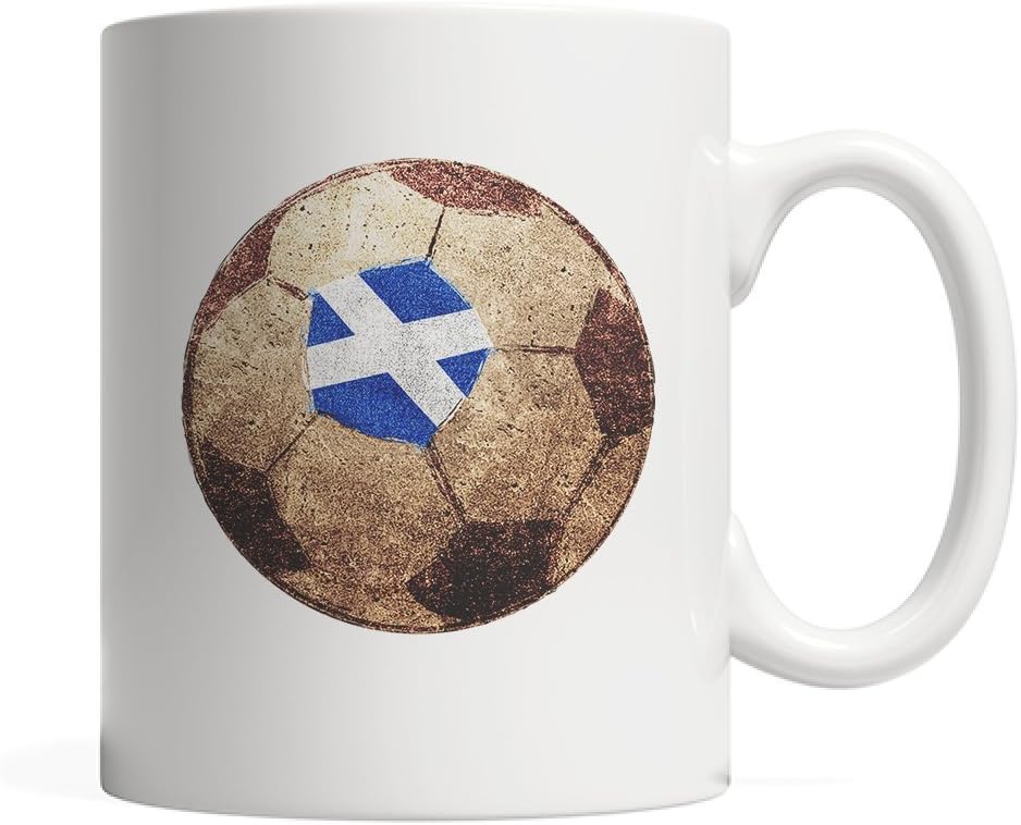 Scotland, Scots, Scottish Flag Design On Soccer Ball - Vintage Mug