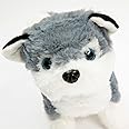 SANGKN Toy Dog, Toy Dogs That Walk and Bark, Battery Realistic Puppy for Kids Realistic Barking Dog Toy Walking Electronic Pets Girls(Alaska)