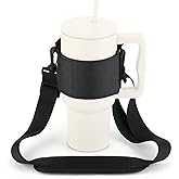 Easecos Water Bottle Holder Strap Sling Tumbler Carrier Bag with Adjustable Shoulder Strap, Portable Insulated Cup Carrier Sling for Travel Gym Hiking Camping, Fits 20-64 Oz Water Bottle