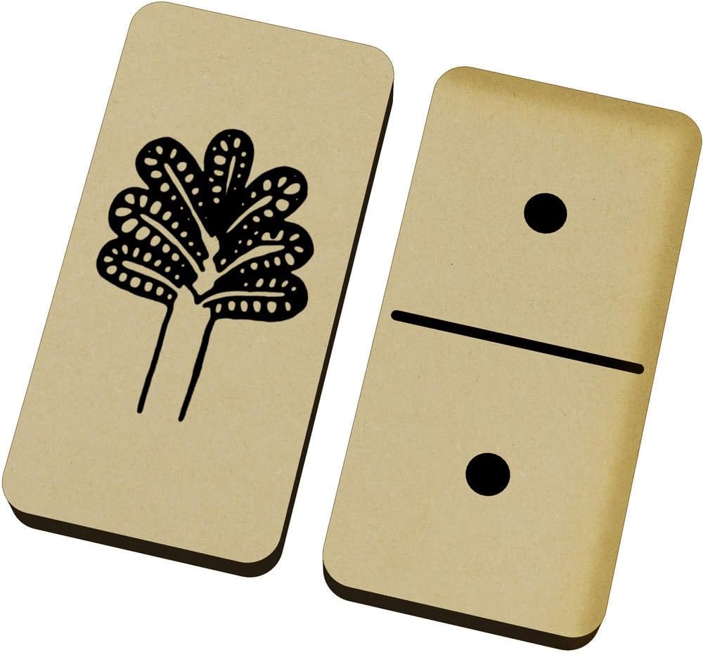 Azeeda Palmera Domino Juego y Caja (DM00015305): Amazon.es: Juguetes y juegos
