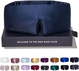 Drowsy Silk Sleep Mask Midnight Blue – Face-Hugging Cushioned Mulberry Silk