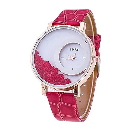Jay Enterprise Stylish Analog Pink Genuine Leather Belt Watch for Girls-Womens