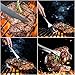 MARNUR BBQ Tools Barbecue Accessories Grilling Tools Set 7-Piece Spatula Fork Grill Brush Tongs with Portable Case for Camping Picnic and Home Kitchen