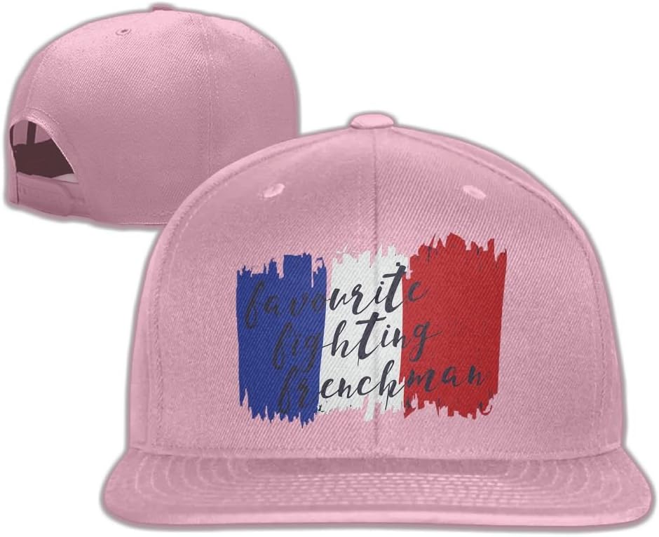 Aiguan Fighting French Flat Visor Baseball Cap, Fashion Snapback Hat Natural