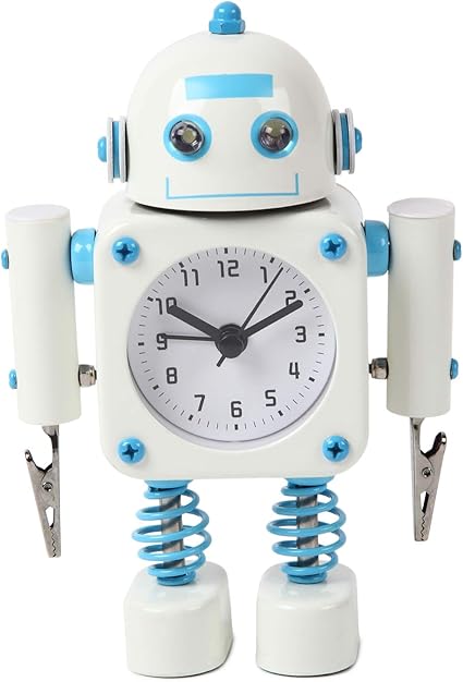 Amazon Co Jp Ocioci 音と光でお知らせ 目覚まし時計 めざまし時計 返金交換保証 日本人スタッフ対応 子供 こども プレゼントにも 白 クリップ状 ホーム キッチン