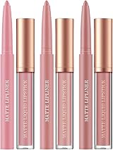 HQDA 6Pcs Matte Liquid Lipstick Lip Liner Set Nude Waterproof Non-Stick view 9