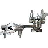 TUOREN Drum Rotating Multi Clamp Metal Adjustable Dual Drum Cymbal Stand Clamp for 3/8'' to 5/8'' Rods