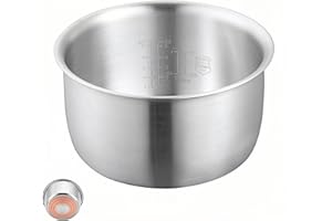316 Stainless Steel Inner Bowl Compatible with Tiger JBX-A10C Rice Cooker, Replacement Pot for BVS10S BVA10U BXA10C, 3L 5.5 C