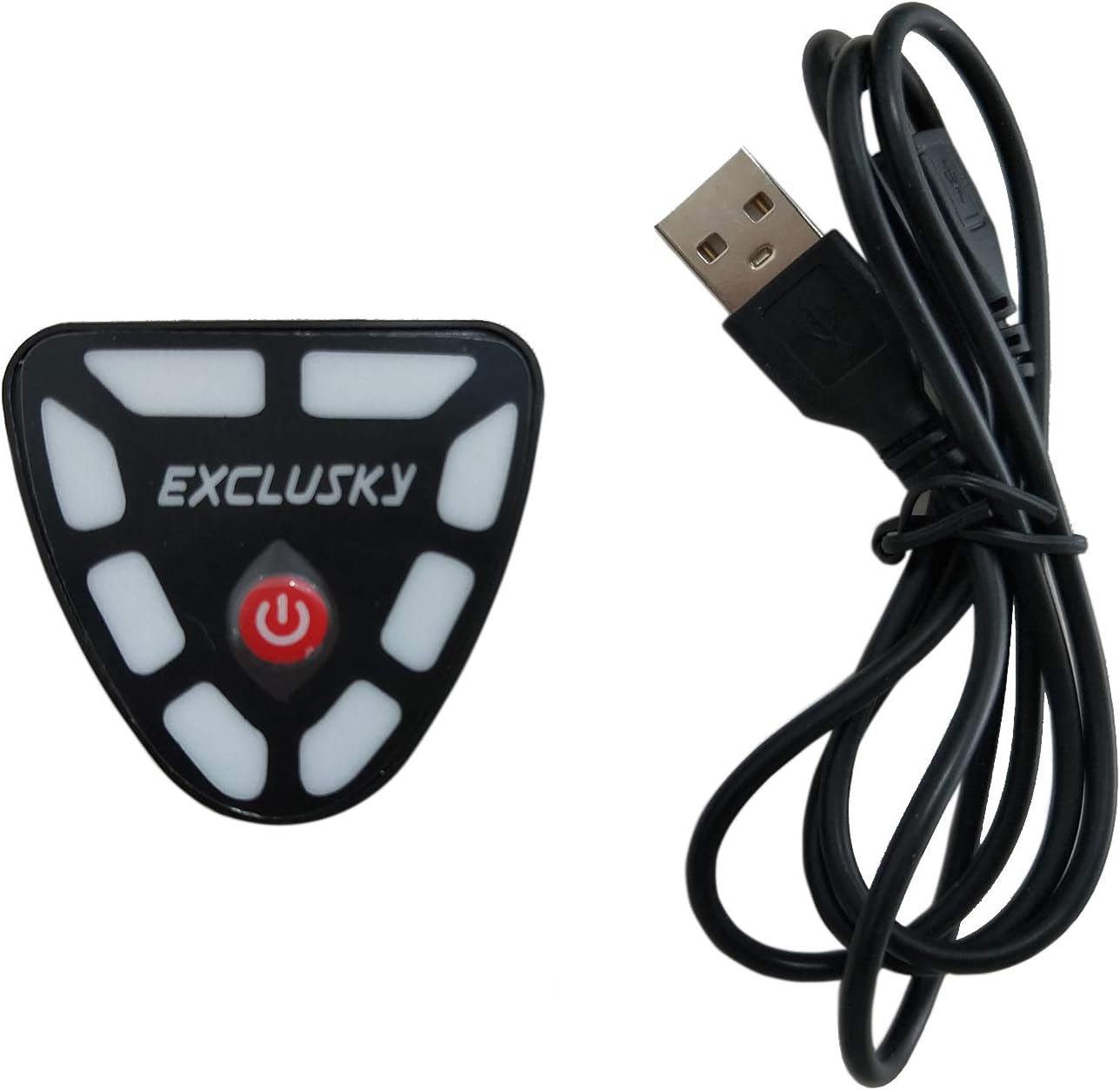 Exclusky Adult Bike Helmet with USB Rechargeable Rear Light, Lightweight Bicycle Helmet for Urban Commuter Men and Women, CPSC Certified