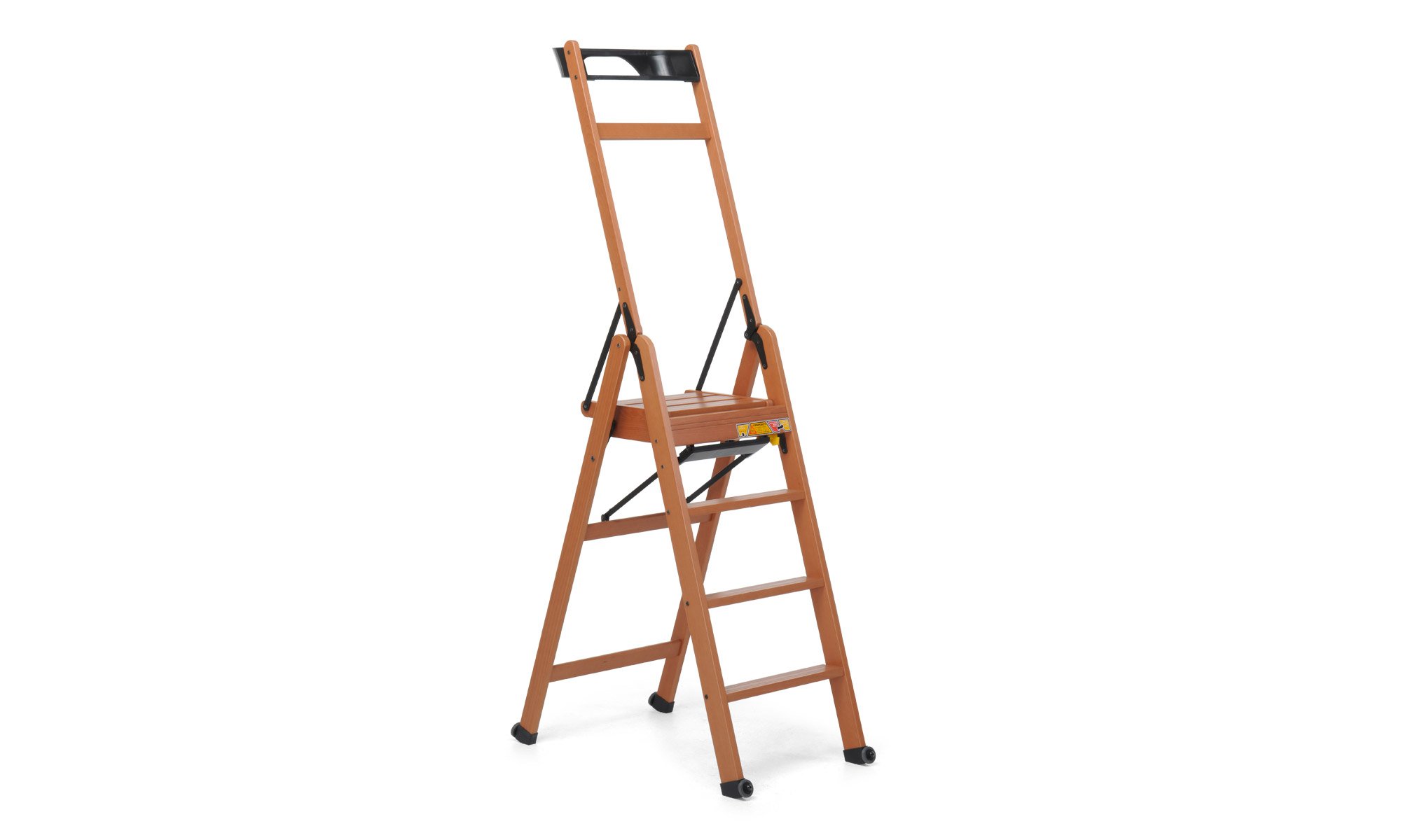 Foppapedretti Lascala 4 Rung Step Ladder Noce