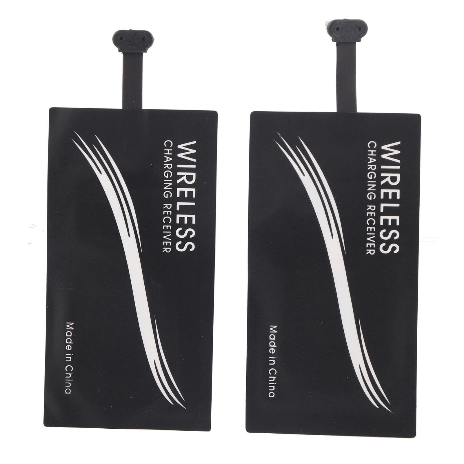 2PCS Wireless Charging Receiver for USB Type C Phones Universal Type C to Wireless Charger Adapter Sticker Compatible with USB C Mobile Devices