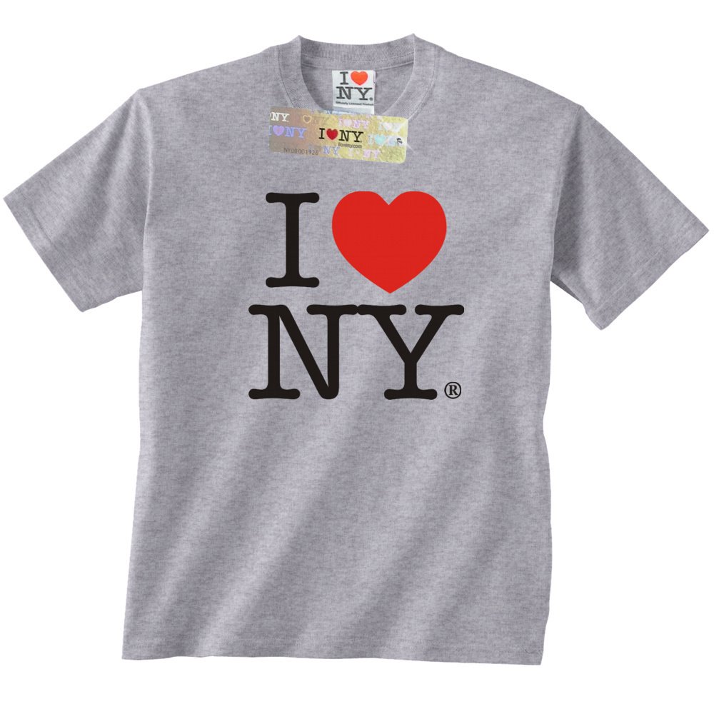 Short | Unisex Love I Sleeve Amazon.com NY T-Shirt Grey