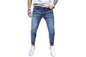 Linvich Mens Skinny Jeans Distressed Washed Slim Fit Stretch Tapered Denim Jean Pants