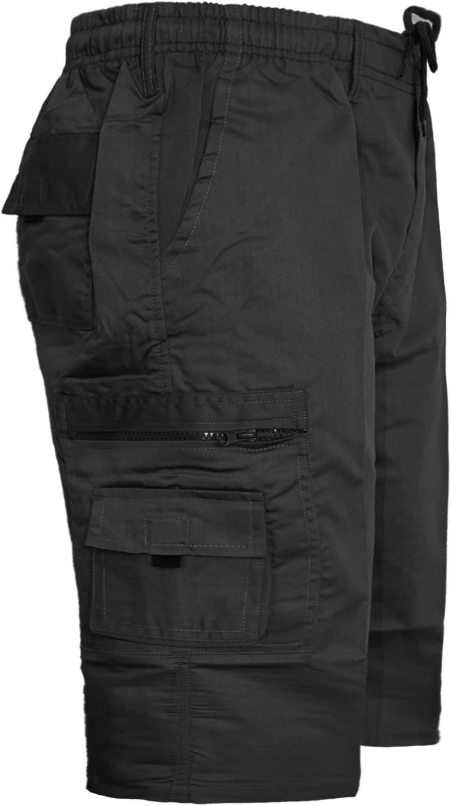 ApplaRMENS CARGO COMBAT PLAIN SHORTS ELASTICATED WAIST SUMMER BIG SIZES