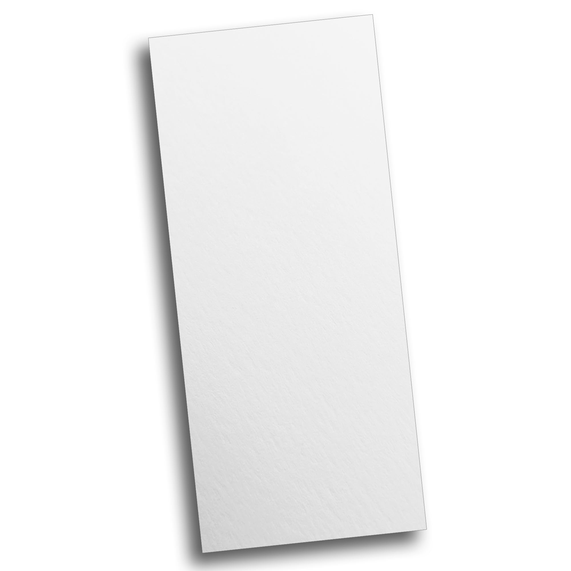 Photo 1 of Ultra Thick 120lb Cover Artist Eggshell 4" x 9" Business Note Cards - 125 Thick Blank Cards with Premium Texture for Menu Cards, Program Cards, Rack Cards