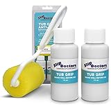Anti-Slip Bath & Shower Floor Solutions (2 Bottles) – Tub Grip – Barefoot Friendly Non-Slip Coating Fixes Slippery Fiberglass
