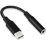 Gimane USB C to 3.5mm Female Headphone Jack Adapter,USB Type C to Aux Audio Dongle Cable Converter for Pixel 6 5 4,Samsung Ga