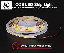 dephen UL-Listed COB LED Strip Lights - 5m/16.4ft