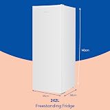 Russell Hobbs Freestanding Larder Fridge 242L White 55cm 143cm RH143LF552E1W view 2