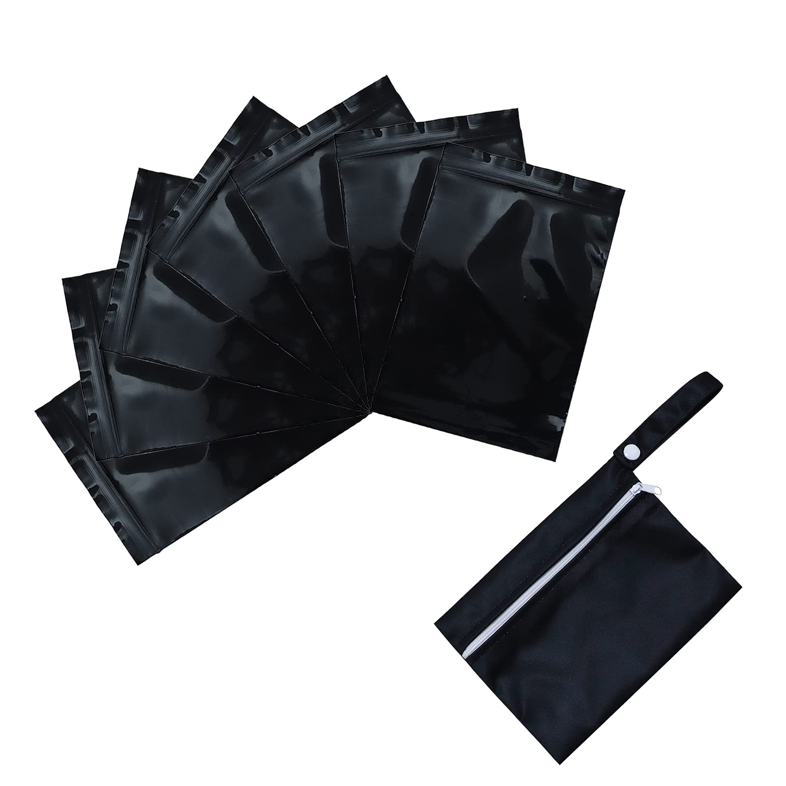 Sadocom 100pcs Sanitary Napkin Disposal Bags, Sealable Tampon Bag, Feminine Disposal Bags For Tampons, Pads, And Liners. with Storage Bag