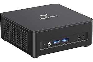 MINISFORUM UM760 Slim Mini PC, AMD Ryzen 5 7640HS Processor Mini Computer(6C/12T, Up to 5.0GHz), 16GB DDR5 RAM & 1TB PCIe 4.0 SSD, Support 8K@60Hz HDMI 2.1/USB4 Output, WIFI6E/BT5.3/Auto Power On