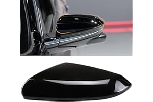 Moonlinks Compatible with 2016-2021 Honda Civic Driver Side Mirror Cover Replacement,Glossy Black for 10th Gen Civic,2019-2022 Insight,Left Side Door Rearview Mirror Cap Trim(1PC)