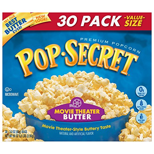 Pop Secret Popcorn, Movie Theater Butter, 30 Count