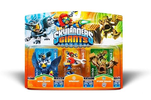 Skylanders Giants Triple Character Pack Sprocket, Sonic Boom, Stump  Smash (Wii/PS3/Xbox 360/3DS/Wii U) in Oman Whizz Interactive Gaming  Figures