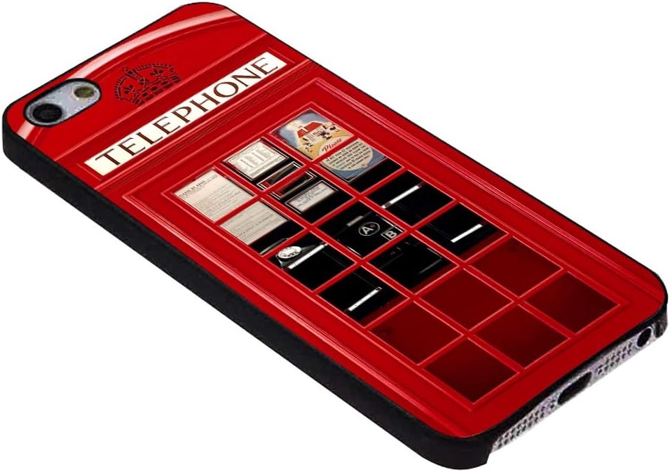 Red Telephone Booth Best Of London for Iphone Case (iPhone 6S black)