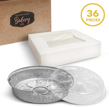 Amazon パイボックス アルミホイルフライパンと蓋付き 9 9 2 5インチ