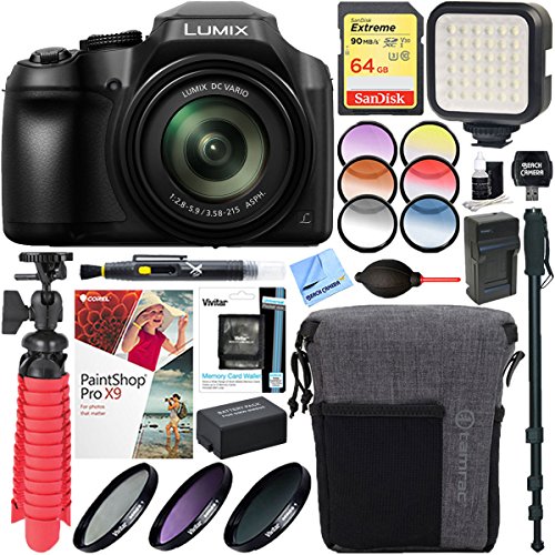 Panasonic-DC-FZ80K-4K-181MP-Point-Shoot-Digital-Camera-64GB-SD-Card-Filter-Accessory-Bundle