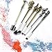 6pcs Wizard Wand Brush kit for Women and Girls, Metal Cosmetic Makeup Brushes Set
