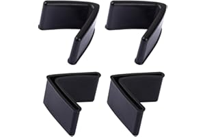 AFZZ Bed Frame Gash Protector Guards Black Bed Frame Corner Guard 1-1/2"" x 1-1/2"" L Shape Bed Frame Cover Feet Fits Most Me