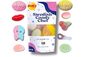 Swedish Candy Chef Mix - Bubs Swedish Candy - Variety Pack - Hand Packed in Sweden - .5LB