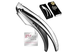 No Peeling Required Garlic Press Stainless Steel with Detachable Handle for Fine Mincing-Premium Garlic Mincer Tool, Rust-Pro